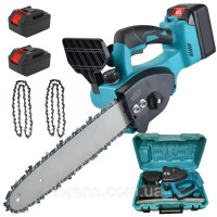  Акумуляторна Ланцюгова Пила  21V 4 Ah автом мастило ланцюга шина 30cm Електропила в кейсі